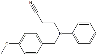 3-[(4-methoxybenzyl)(phenyl)amino]propanenitrile Structure