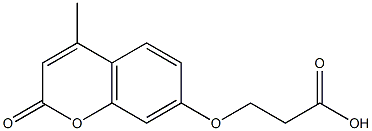 3-[(4-methyl-2-oxo-2H-chromen-7-yl)oxy]propanoic acid Structure