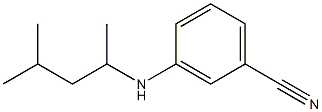 3-[(4-methylpentan-2-yl)amino]benzonitrile Structure