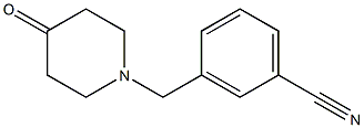 3-[(4-oxopiperidin-1-yl)methyl]benzonitrile Structure