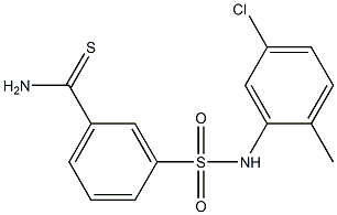 3-[(5-chloro-2-methylphenyl)sulfamoyl]benzene-1-carbothioamide 구조식 이미지