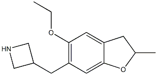 3-[(5-ethoxy-2-methyl-2,3-dihydro-1-benzofuran-6-yl)methyl]azetidine Structure