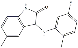 3-[(5-fluoro-2-methylphenyl)amino]-5-methyl-2,3-dihydro-1H-indol-2-one 구조식 이미지