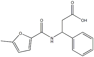 3-[(5-methylfuran-2-yl)formamido]-3-phenylpropanoic acid Structure