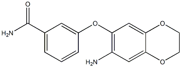 3-[(7-amino-2,3-dihydro-1,4-benzodioxin-6-yl)oxy]benzamide 구조식 이미지