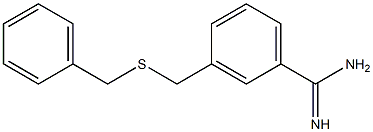 3-[(benzylsulfanyl)methyl]benzene-1-carboximidamide Structure