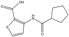 3-[(cyclopentylcarbonyl)amino]thiophene-2-carboxylic acid 구조식 이미지