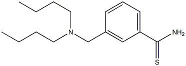 3-[(dibutylamino)methyl]benzene-1-carbothioamide 구조식 이미지