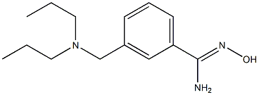 3-[(dipropylamino)methyl]-N'-hydroxybenzenecarboximidamide 구조식 이미지