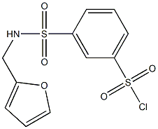 3-[(furan-2-ylmethyl)sulfamoyl]benzene-1-sulfonyl chloride Structure