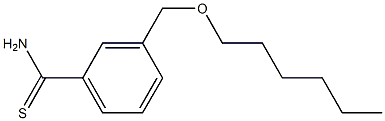 3-[(hexyloxy)methyl]benzene-1-carbothioamide Structure