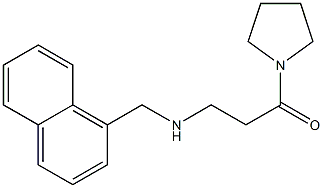 3-[(naphthalen-1-ylmethyl)amino]-1-(pyrrolidin-1-yl)propan-1-one Structure