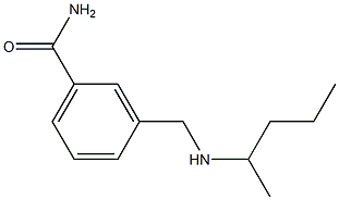 3-[(pentan-2-ylamino)methyl]benzamide 구조식 이미지