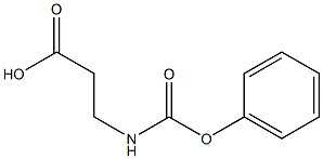 3-[(phenoxycarbonyl)amino]propanoic acid 구조식 이미지