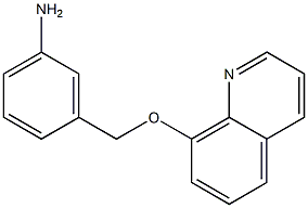 3-[(quinolin-8-yloxy)methyl]aniline 구조식 이미지