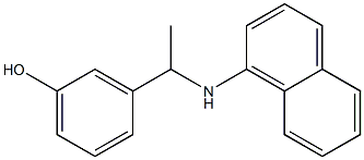 3-[1-(naphthalen-1-ylamino)ethyl]phenol 구조식 이미지