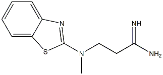 3-[1,3-benzothiazol-2-yl(methyl)amino]propanimidamide Structure