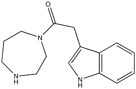 3-[2-(1,4-diazepan-1-yl)-2-oxoethyl]-1H-indole 구조식 이미지