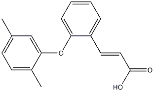 3-[2-(2,5-dimethylphenoxy)phenyl]prop-2-enoic acid Structure