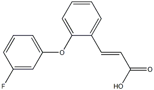 3-[2-(3-fluorophenoxy)phenyl]prop-2-enoic acid 구조식 이미지