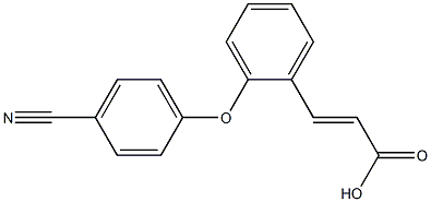 3-[2-(4-cyanophenoxy)phenyl]prop-2-enoic acid Structure