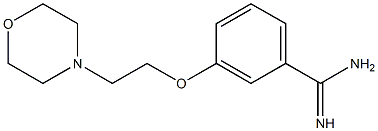 3-[2-(morpholin-4-yl)ethoxy]benzene-1-carboximidamide Structure