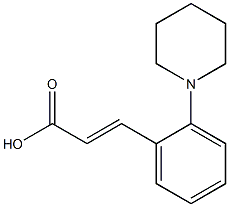 3-[2-(piperidin-1-yl)phenyl]prop-2-enoic acid 구조식 이미지