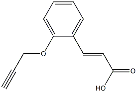 3-[2-(prop-2-yn-1-yloxy)phenyl]prop-2-enoic acid Structure