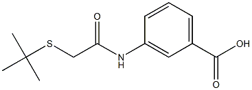 3-[2-(tert-butylsulfanyl)acetamido]benzoic acid 구조식 이미지