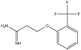 3-[2-(trifluoromethyl)phenoxy]propanimidamide Structure