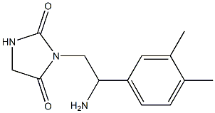 3-[2-amino-2-(3,4-dimethylphenyl)ethyl]imidazolidine-2,4-dione 구조식 이미지