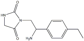 3-[2-amino-2-(4-ethylphenyl)ethyl]imidazolidine-2,4-dione 구조식 이미지