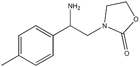 3-[2-amino-2-(4-methylphenyl)ethyl]-1,3-oxazolidin-2-one Structure