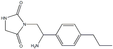 3-[2-amino-2-(4-propylphenyl)ethyl]imidazolidine-2,4-dione Structure