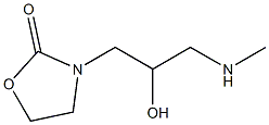 3-[2-hydroxy-3-(methylamino)propyl]-1,3-oxazolidin-2-one 구조식 이미지