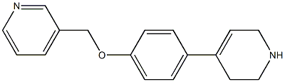 3-[4-(1,2,3,6-tetrahydropyridin-4-yl)phenoxymethyl]pyridine Structure