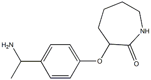 3-[4-(1-aminoethyl)phenoxy]azepan-2-one Structure