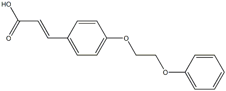 3-[4-(2-phenoxyethoxy)phenyl]prop-2-enoic acid Structure