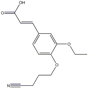 3-[4-(3-cyanopropoxy)-3-ethoxyphenyl]prop-2-enoic acid Structure