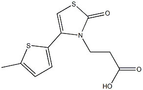 3-[4-(5-methylthien-2-yl)-2-oxo-1,3-thiazol-3(2H)-yl]propanoic acid Structure