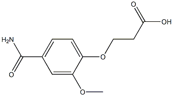 3-[4-(aminocarbonyl)-2-methoxyphenoxy]propanoic acid Structure