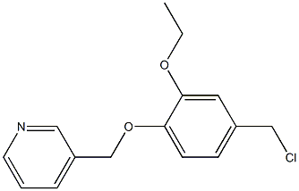 3-[4-(chloromethyl)-2-ethoxyphenoxymethyl]pyridine 구조식 이미지