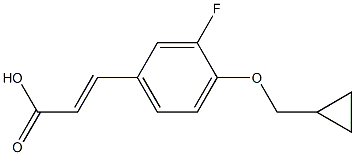 3-[4-(cyclopropylmethoxy)-3-fluorophenyl]prop-2-enoic acid Structure