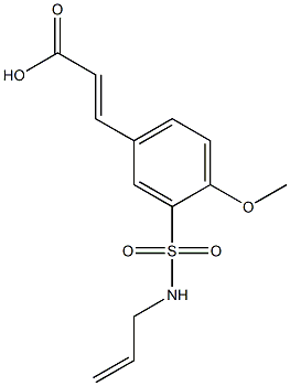 3-[4-methoxy-3-(prop-2-en-1-ylsulfamoyl)phenyl]prop-2-enoic acid Structure