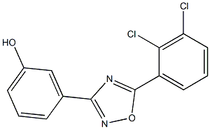 3-[5-(2,3-dichlorophenyl)-1,2,4-oxadiazol-3-yl]phenol Structure