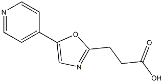 3-[5-(pyridin-4-yl)-1,3-oxazol-2-yl]propanoic acid 구조식 이미지