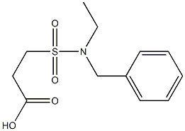 3-[benzyl(ethyl)sulfamoyl]propanoic acid 구조식 이미지