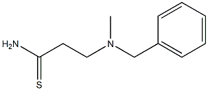 3-[benzyl(methyl)amino]propanethioamide Structure