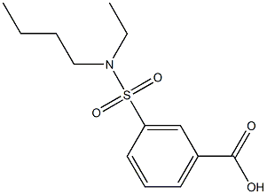 3-[butyl(ethyl)sulfamoyl]benzoic acid Structure