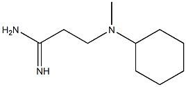 3-[cyclohexyl(methyl)amino]propanimidamide 구조식 이미지